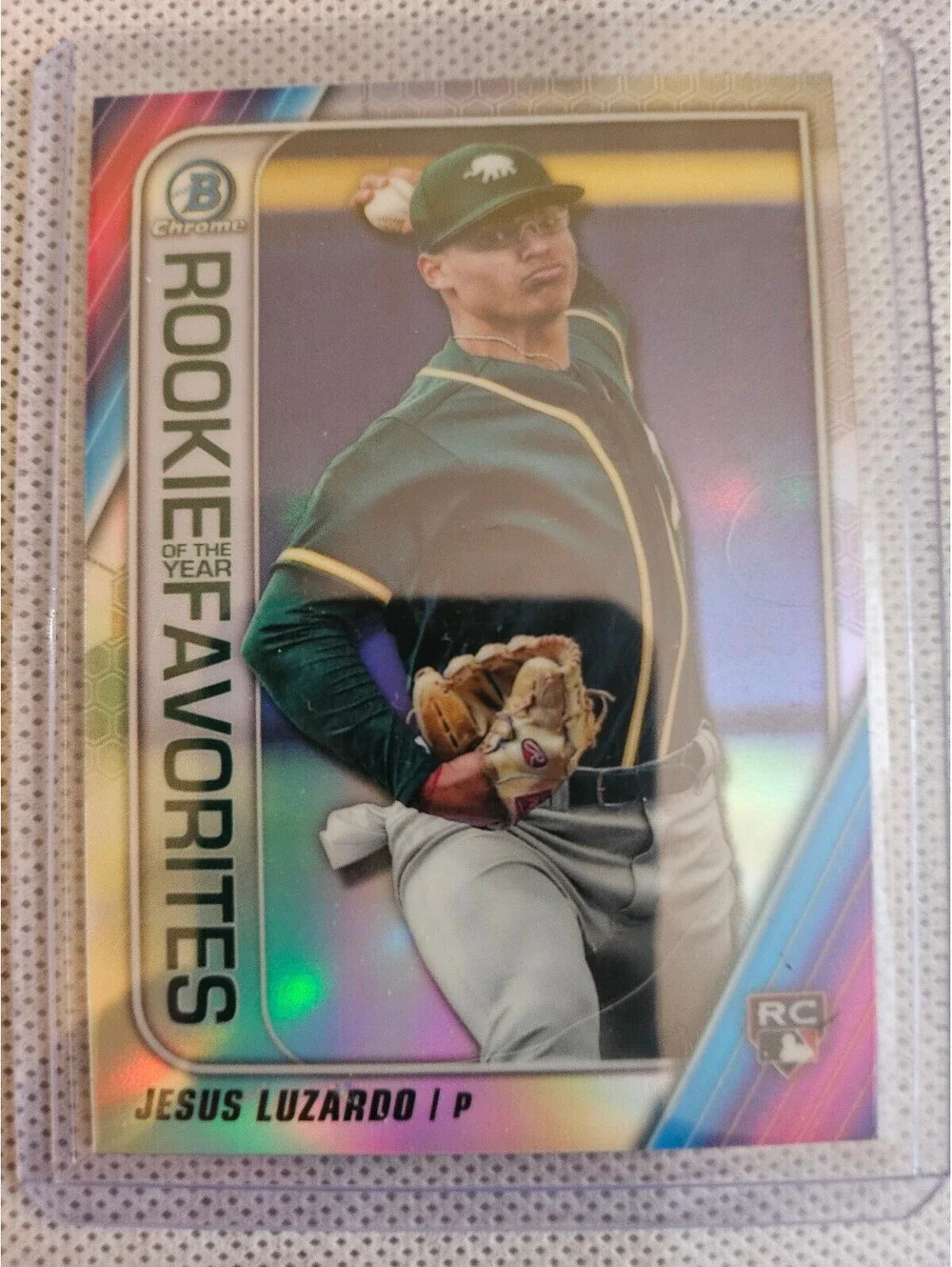 Jesus Luzardo (RC) #ROYF-JL - 2020 Bowman Chrome Rookie of the Year Favorites